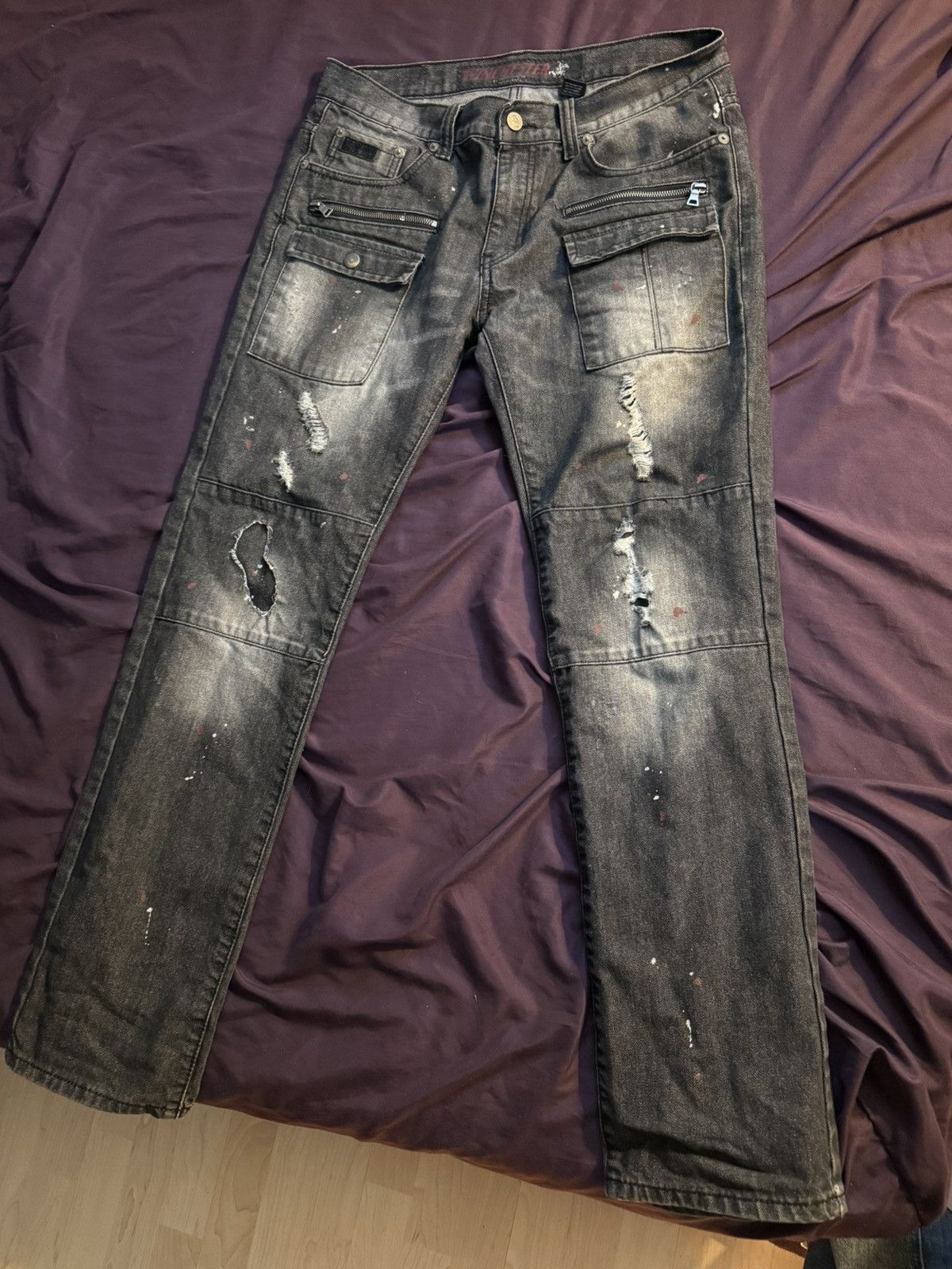 Winchester Winchester jeans mens 34 black and red Size US 34 / EU 50 - 3 Thumbnail