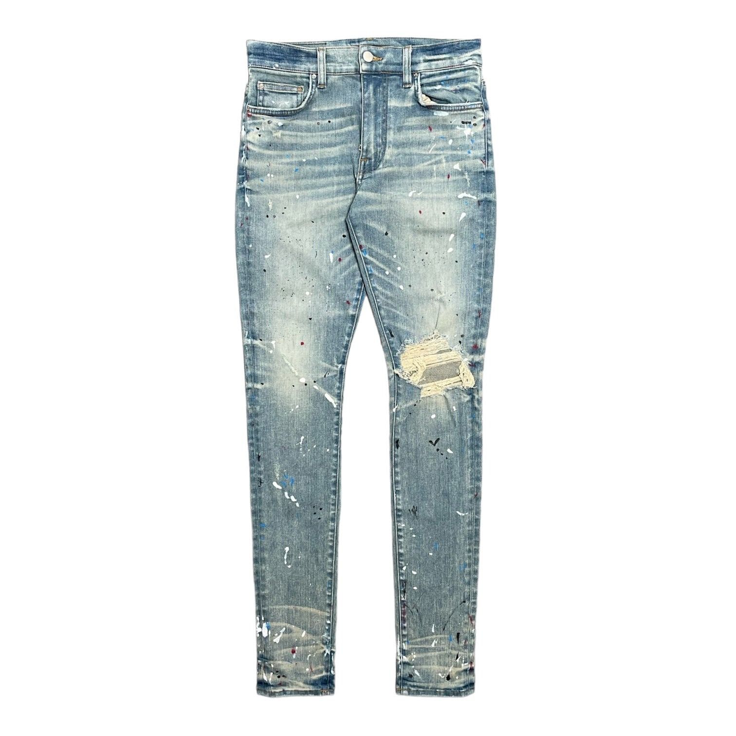 image of Amiri Artist Broken Jeans Dirty Indigo, Men's (Size 30)