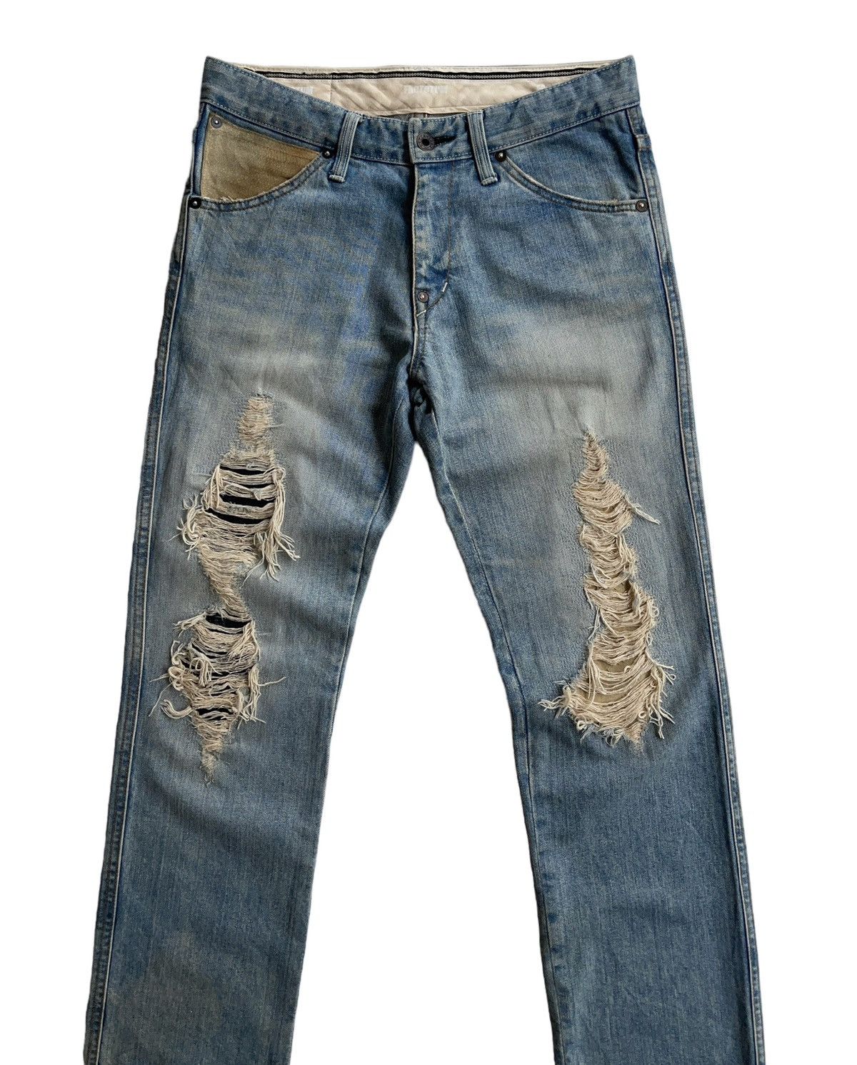 FACTOTUM Factotum Distressed Denim Size US 29 - 3 Thumbnail