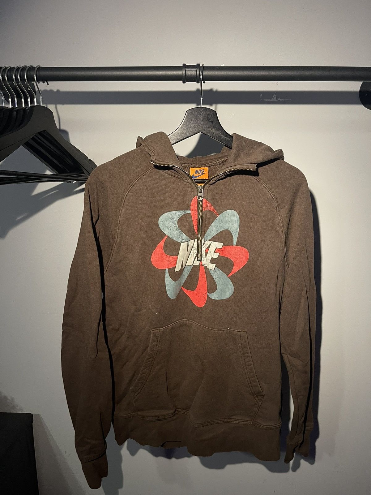 Nike Rare vintage pinwheel Nike quarter zip hoodie Size US M / EU 48-50 / 2 - 1 Thumbnail