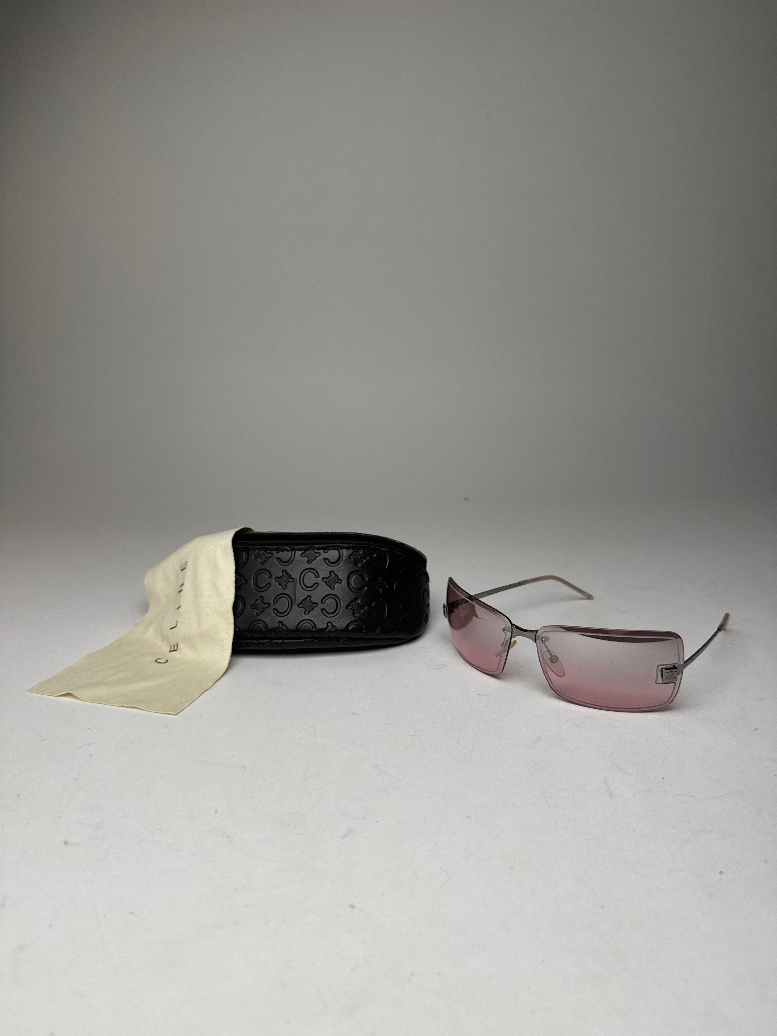 Celine Vintage Paris rimless Sunglasses silver Purple Size ONE SIZE - 1 Thumbnail