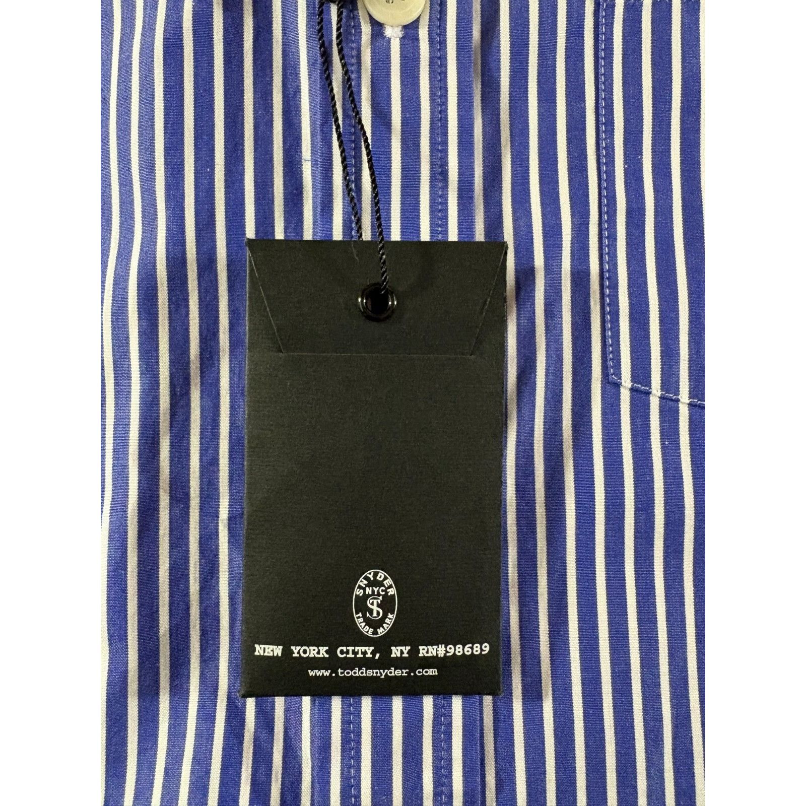 Todd Snyder striped dress Shirt Sz Medium color Purple white