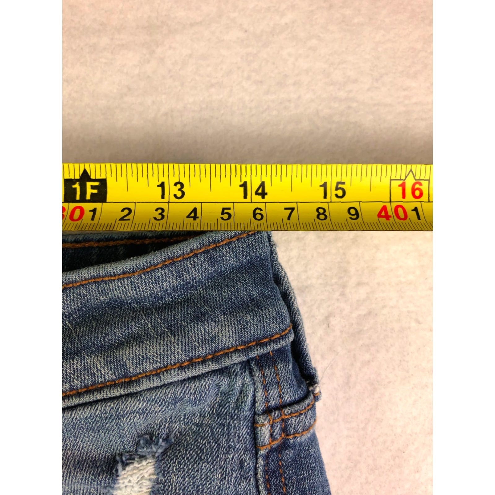 Old Navy Old Navy Rockstar Jeans Distressed Mid Rise Juniors Size 8 28x27 Blue Denim Women/Men’s? Size 30" / US 8 / IT 44 - 7 Thumbnail