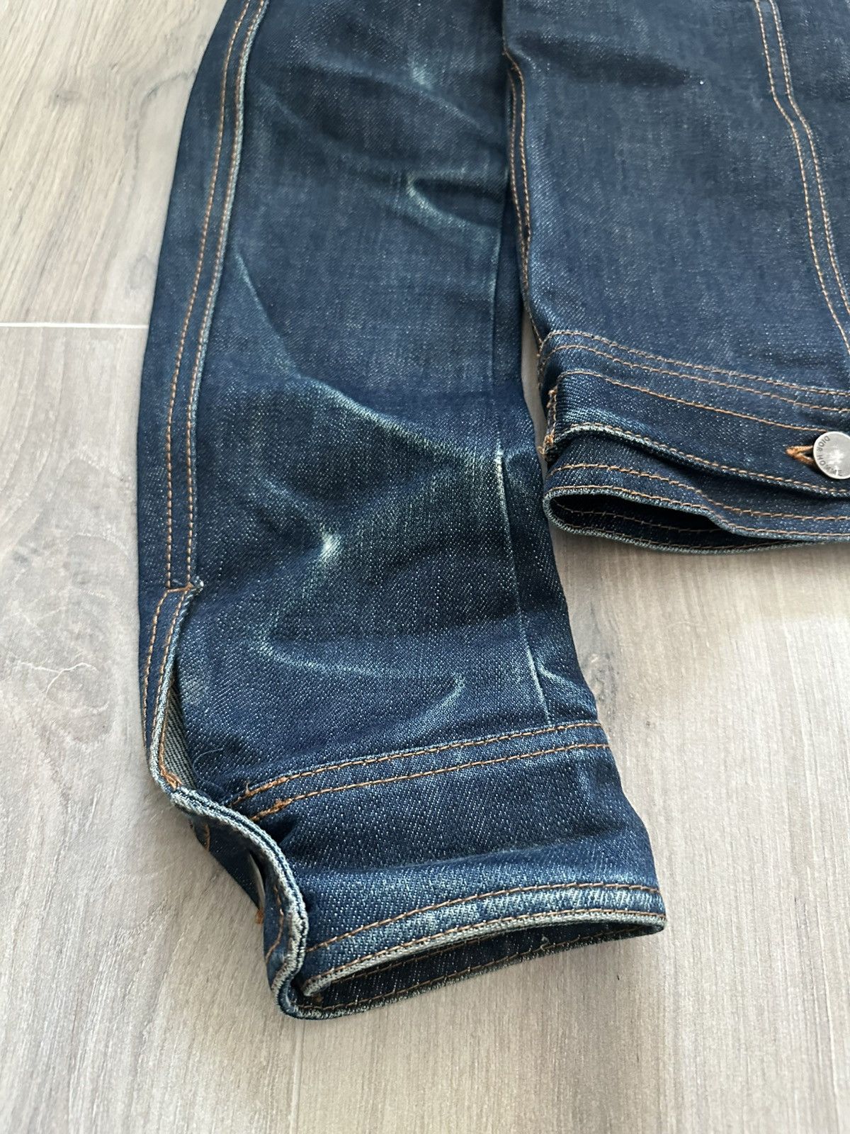 Dior (RARE!) Dior Homme SS07 Raw Denim Jacket Sample Size US S / EU 44-46 / 1 - 12 Thumbnail