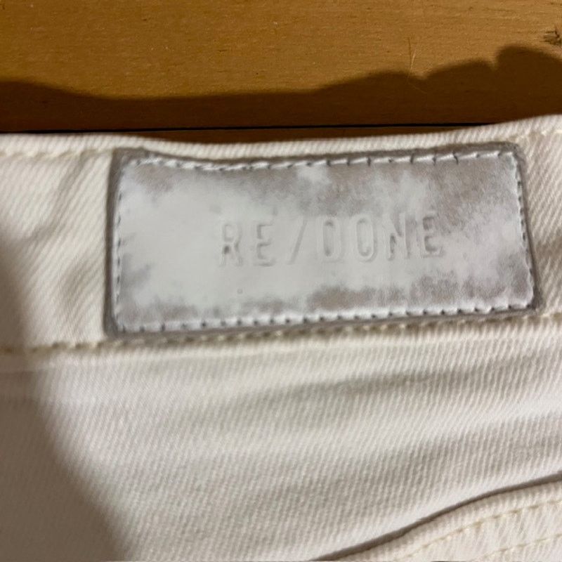 RE/DONE Re-done White Jeans - Fair Condition - Size 29 Size 29" - 2 Thumbnail