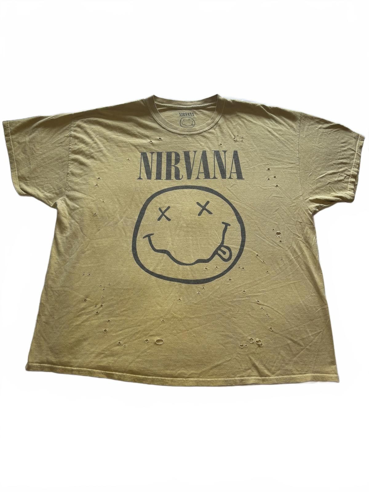 Nirvana Vintage Nirvana Smiley Face Graphic Tshirt Size US M / EU 48-50 / 2 - 1 Thumbnail