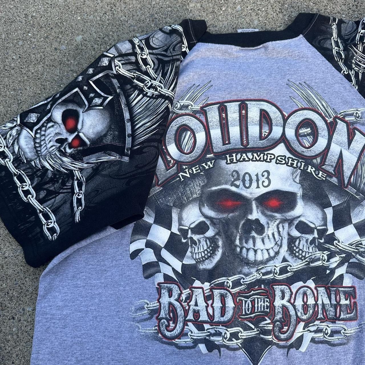 Vintage Y2K skull aop shirt Size US XL / EU 56 / 4 - 3 Thumbnail