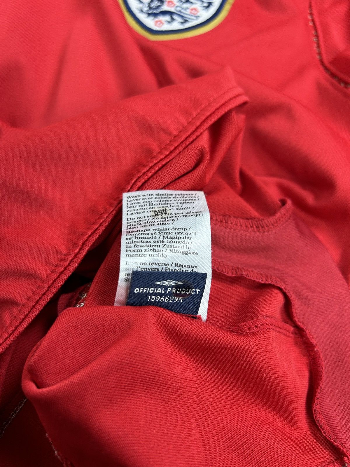 Umbro Vintage Umbro England 2006/08 Away Kit Soccer Jersey Red S Size US S / EU 44-46 / 1 - 10 Thumbnail