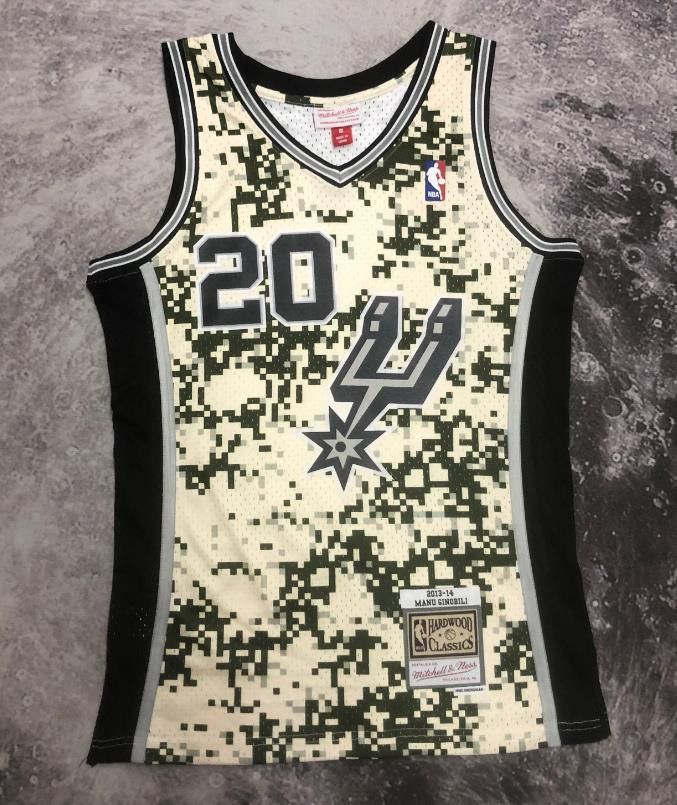 NBA Manu Ginóbili Jersey 20 San Antonio Spurs Jersey Size US M / EU 48-50 / 2 - 1 Thumbnail