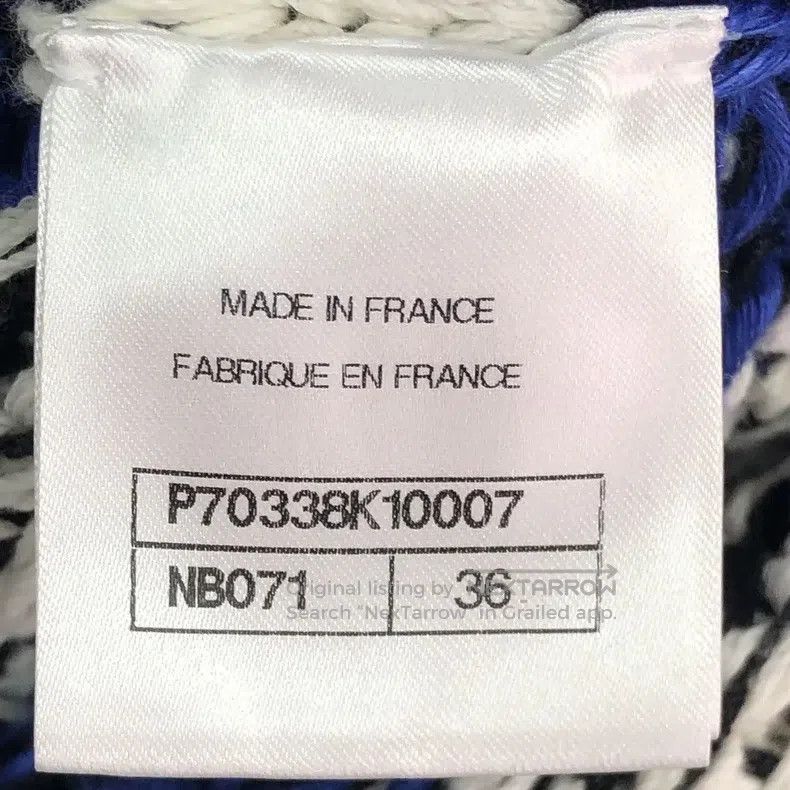 Chanel Chanel 21C blue and white knitted jacket Size XS / US 0-2 / IT 36-38 - 7 Thumbnail