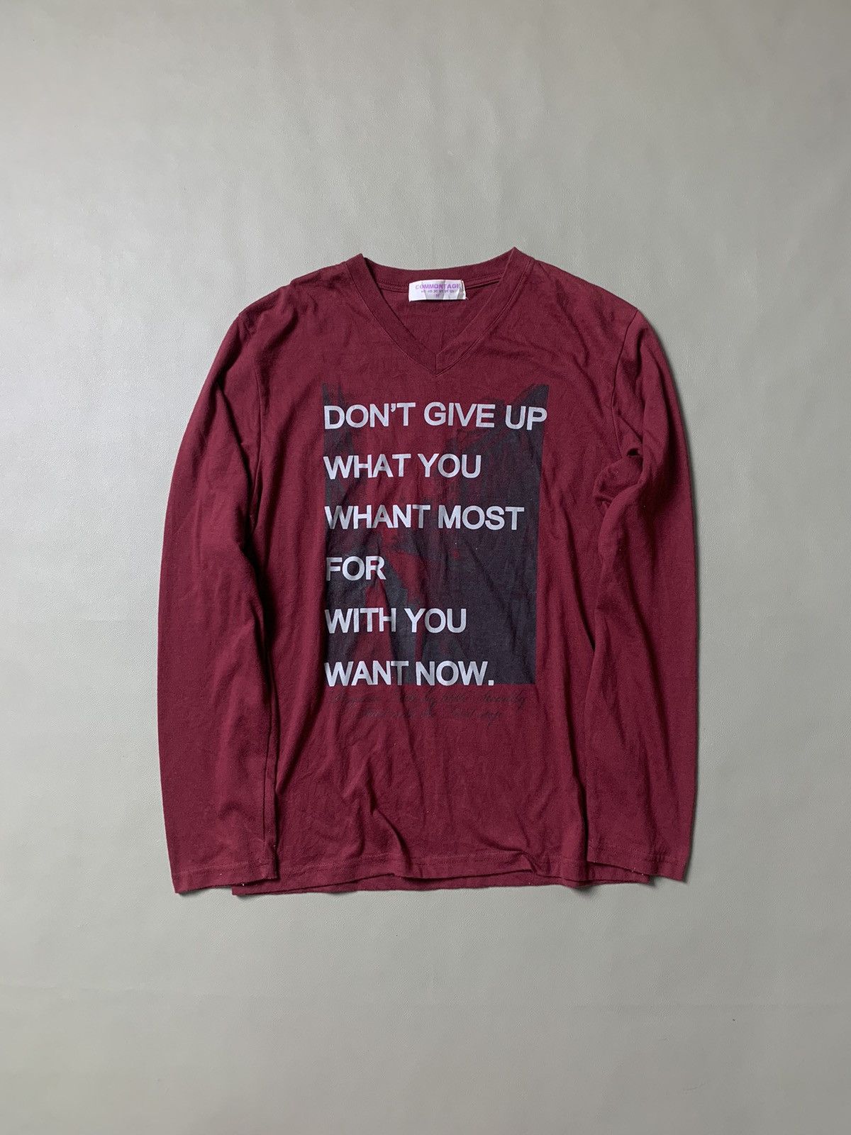 If Six Was Nine × Japanese Brand × Le Grande Bleu (L.G.B.) Commontage Poem Words Longsleeve Size US M / EU 48-50 / 2 - 1 Thumbnail
