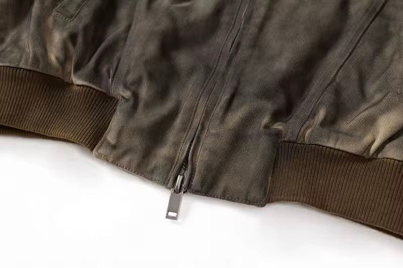 Vintage Y2K Washed Streetwear Brown Denim Jacket Size US XL / EU 56 / 4 - 6 Thumbnail