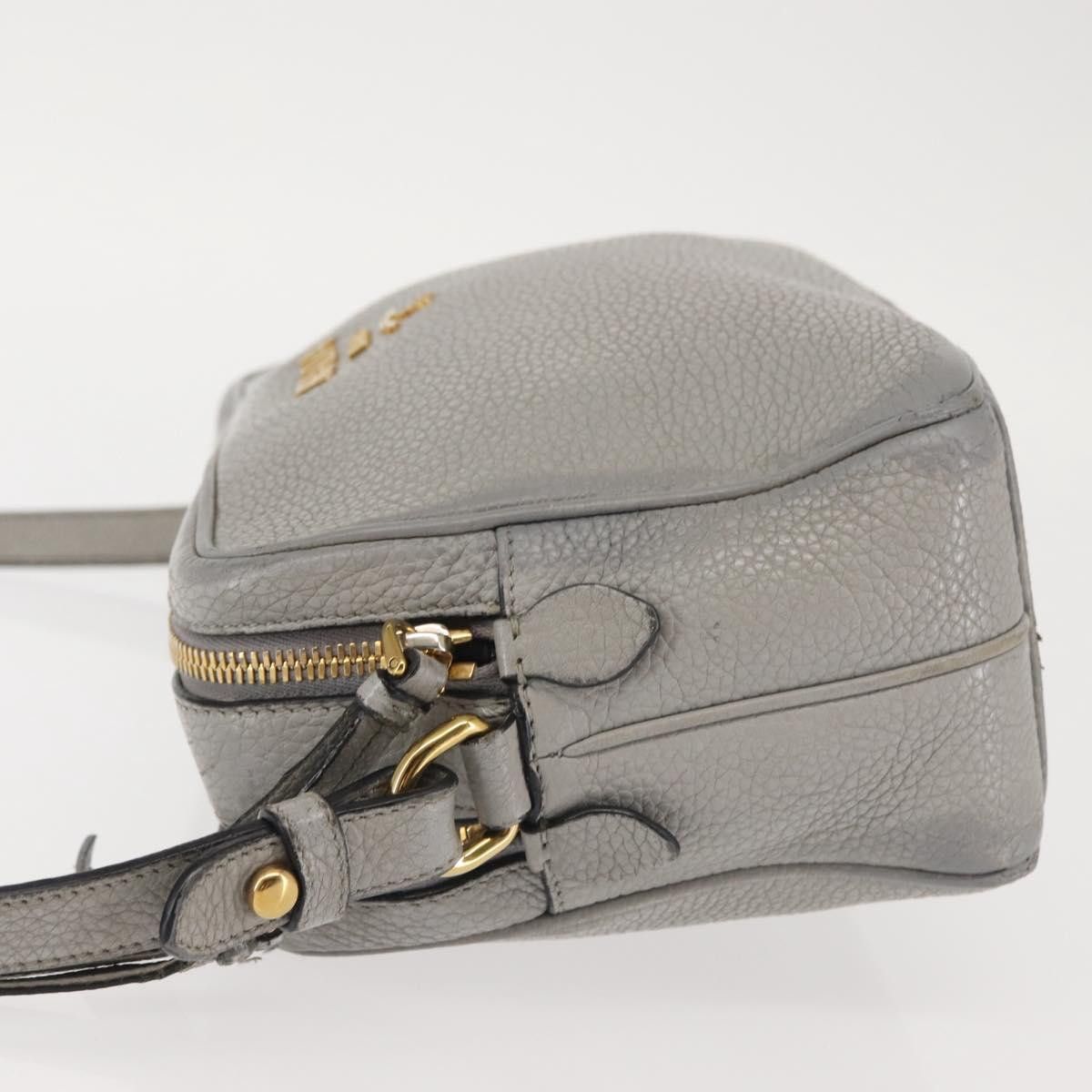 Prada PRADA Shoulder Bag Leather Gray Gold Size ONE SIZE - 5 Thumbnail