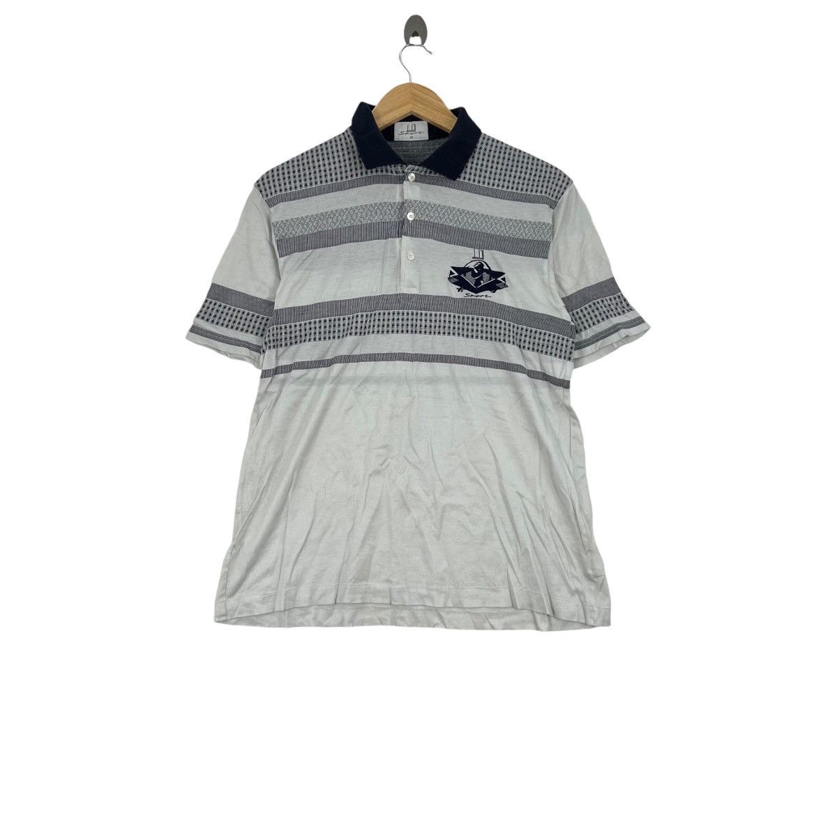 Vintage Vintage British Luxury Brand DUNHILL SPORT Polo Shirt Size US M / EU 48-50 / 2 - 1 Thumbnail