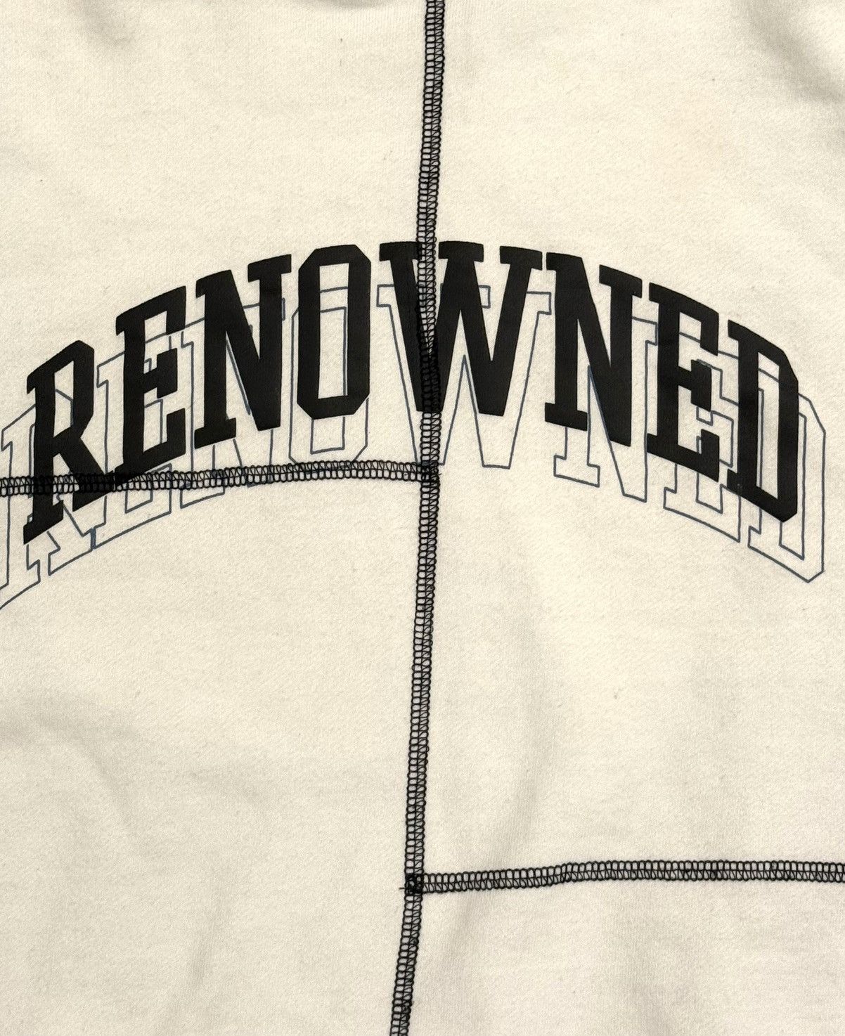 Jaded London RENOWNED WHITE STITCH SWEATSHIRT Size US M / EU 48-50 / 2 - 4 Thumbnail