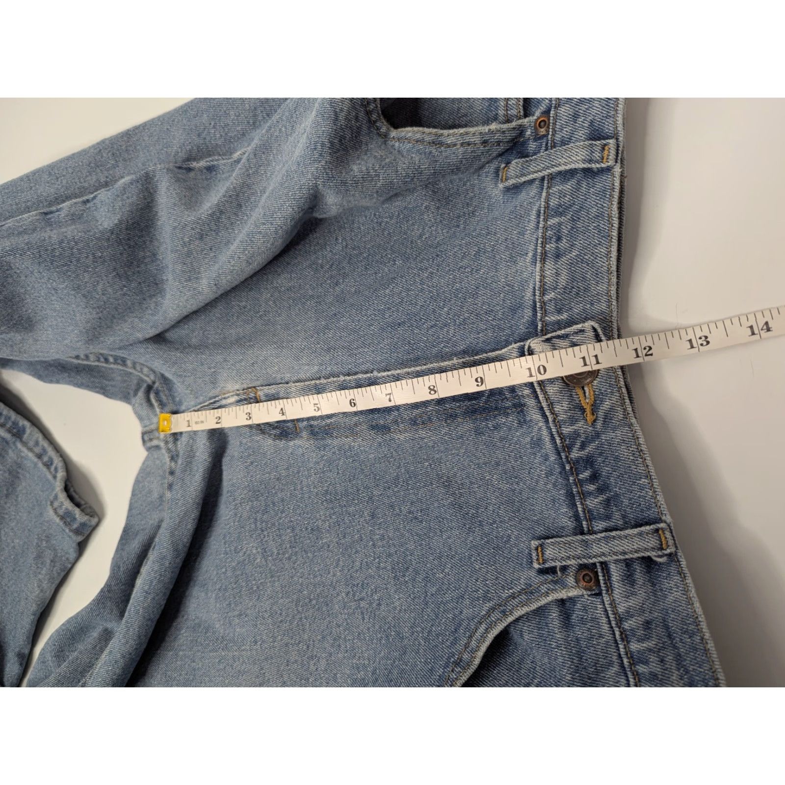 Wrangler VINTAGE Wrangler Jeans Mens 36x29 Denim Blue Straight Leg 5-Pocket Regular Fit Zipper Fly Belt Loops Cotton Spandex Denim 1096FXVDB Size US 36 / EU 52 - 7 Thumbnail