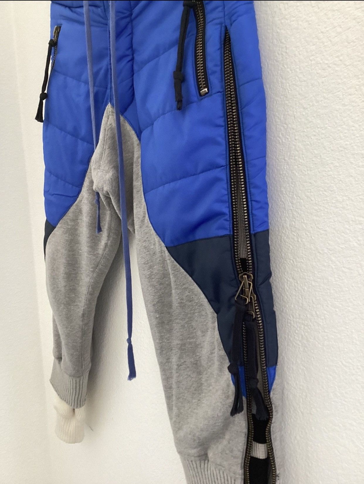 Greg Lauren BLUE PUFFER ZIP PANT Size US 32 / EU 48 - 14 Thumbnail