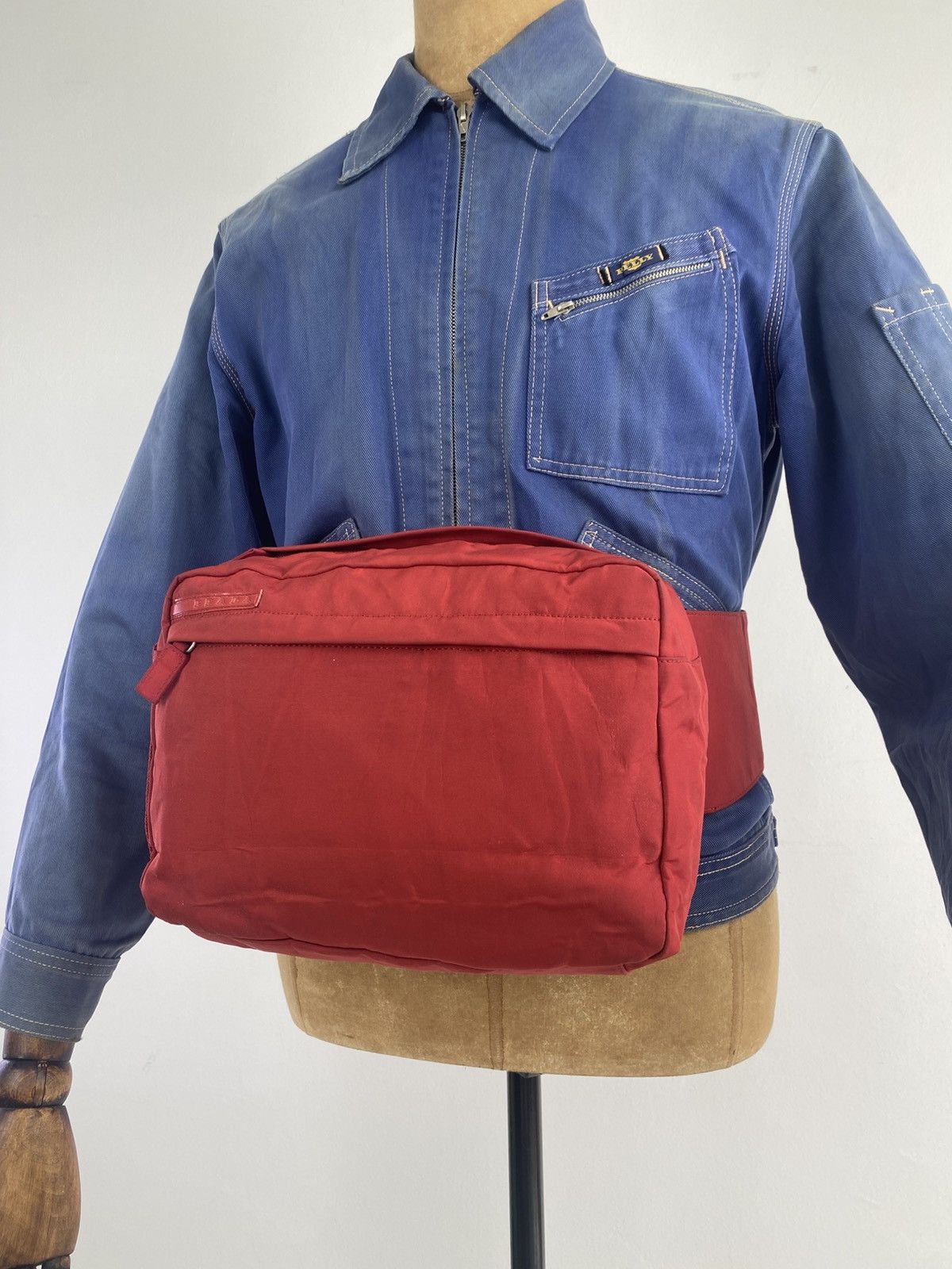 Prada 2000’s Prada Tessuto Belt Bag Nylon Cloth Size ONE SIZE - 4 Thumbnail