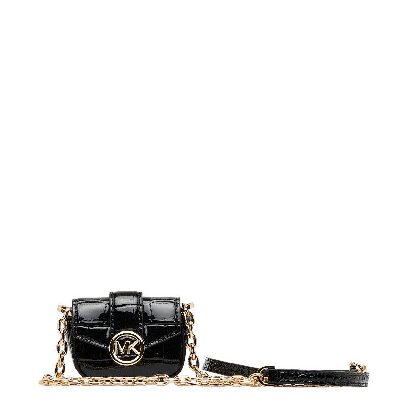 image of Michael Kors Patent Leather Airpods Pro Case in Black, Women's