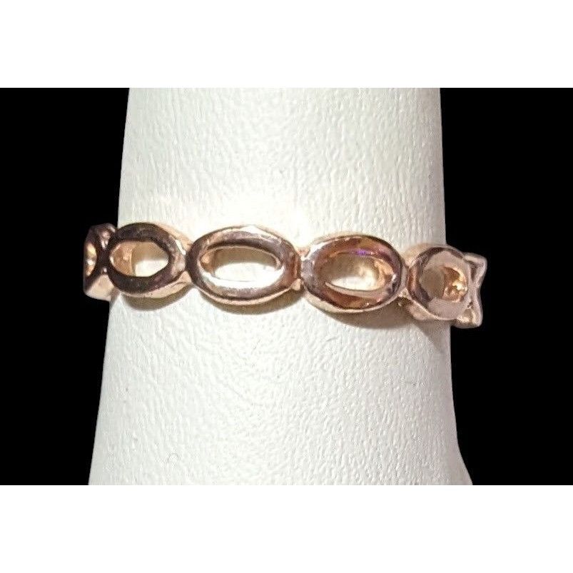 Other Open Link Rose Gold Tone Casual Fashion Ring Size 9 Size ONE SIZE - 1 Thumbnail