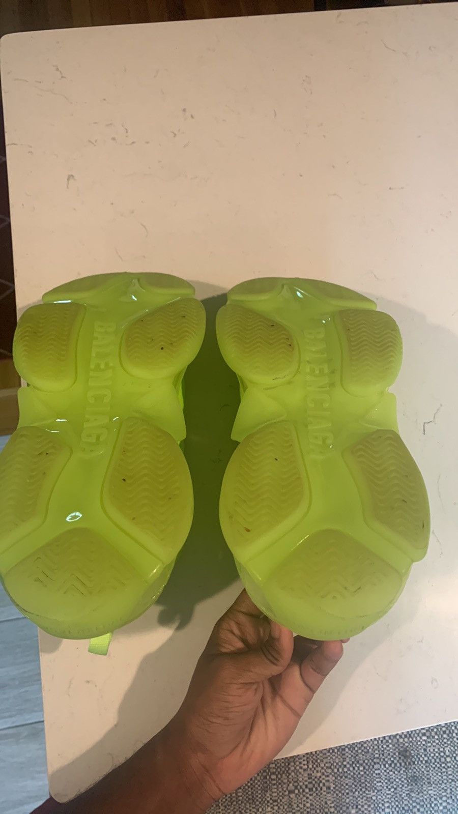 Balenciaga Triple S fluorescent green Size US 8 / EU 41 - 5 Thumbnail