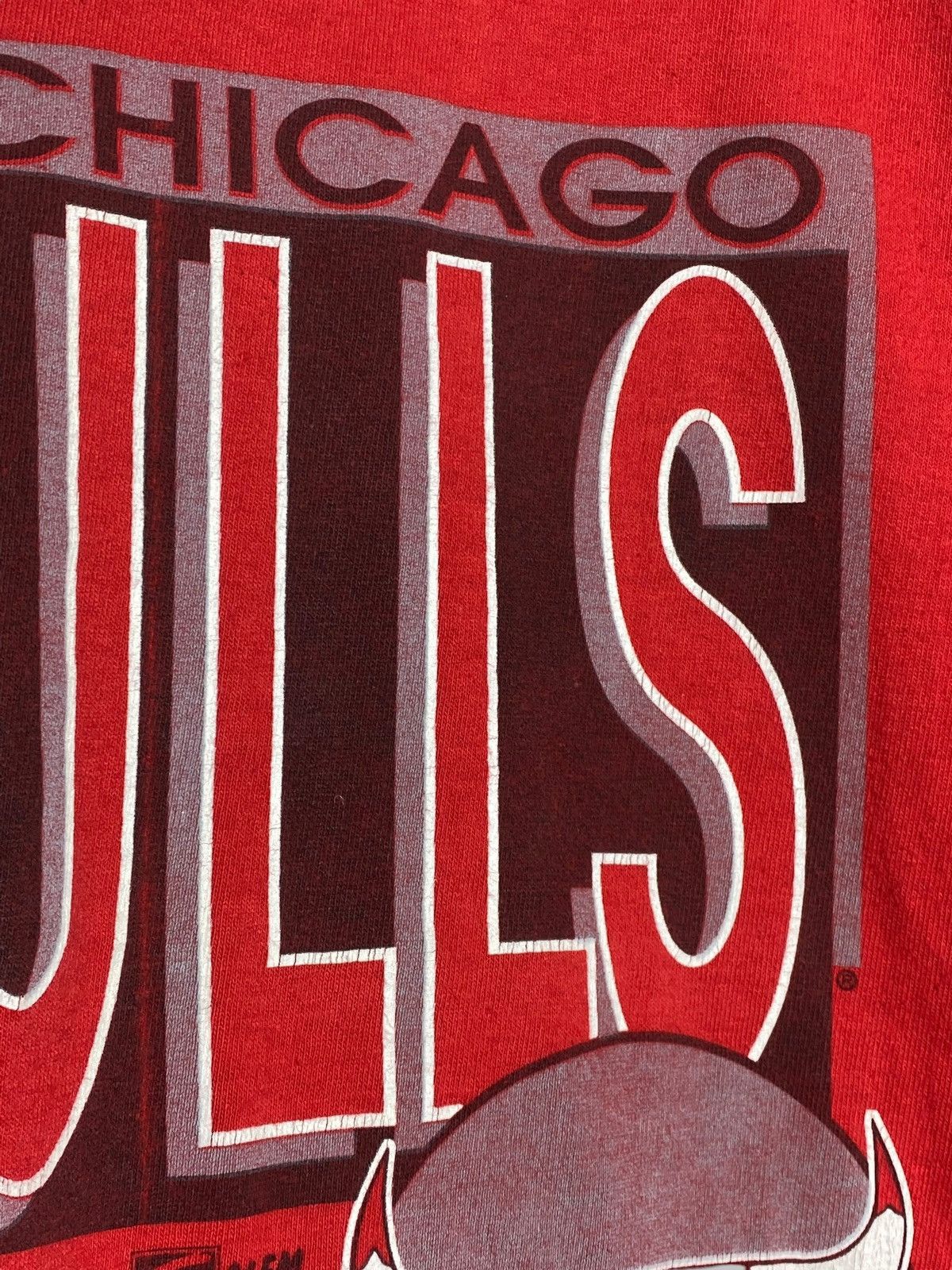 NBA Chicago Bulls Salem Sportswear T-Shirt VTG 90s NBA Logo Size US L / EU 52-54 / 3 - 4 Thumbnail