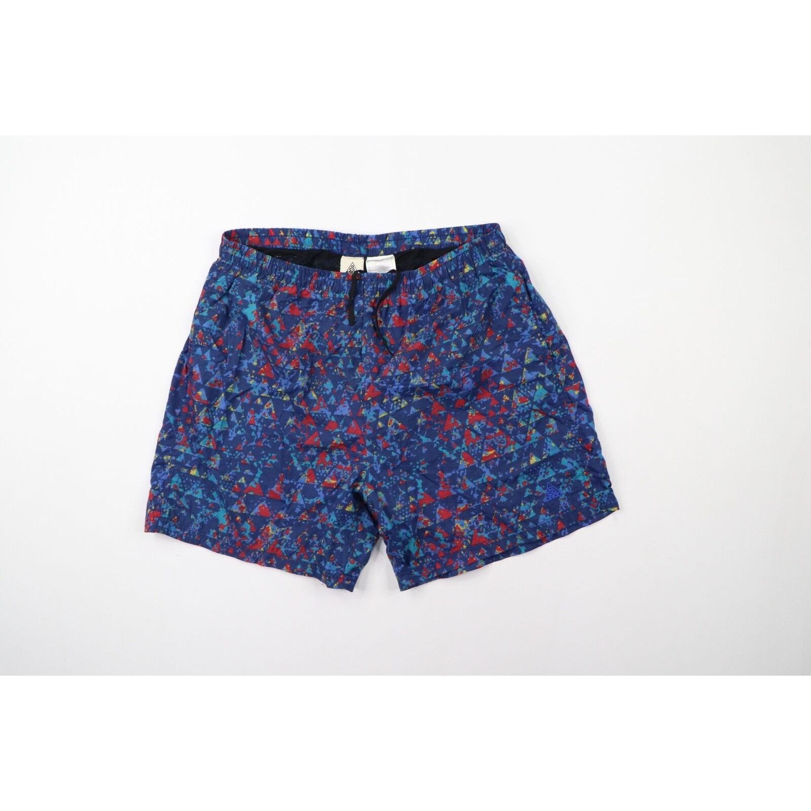 Vintage 90s Nike ACG Spell Out Rainbow Lined Shorts