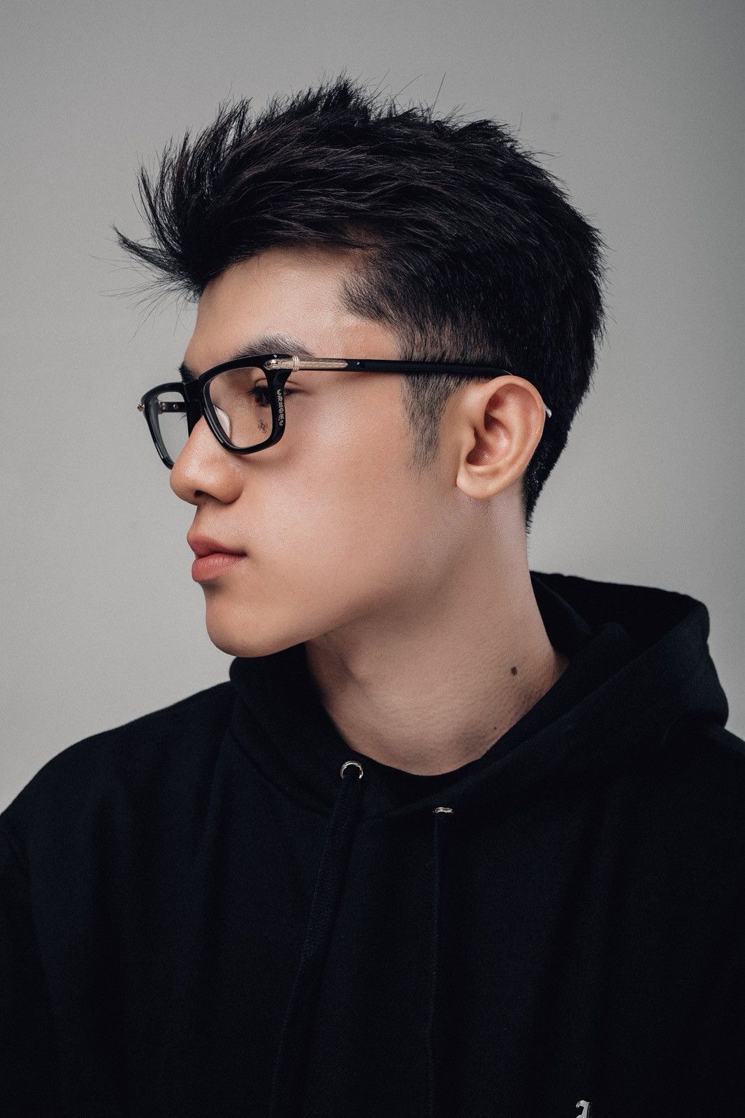 Chrome Hearts CHROME HEARTS LITTLE DINGER BLACK/ 18KGP GLASSES Size ONE SIZE - 10 Thumbnail