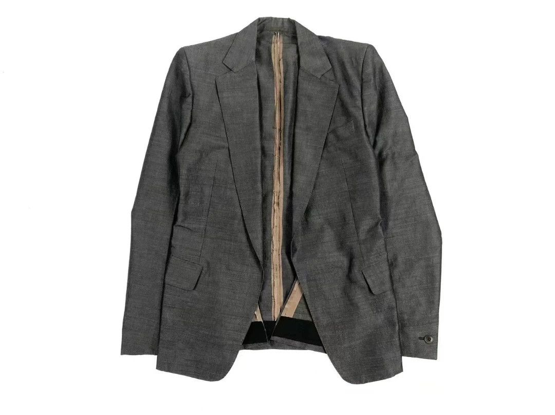 Carol Christian Poell Carol Christian Poell 04SS Gray Reflective Wool Blazer Size US M / EU 48-50 / 2 - 1 Thumbnail