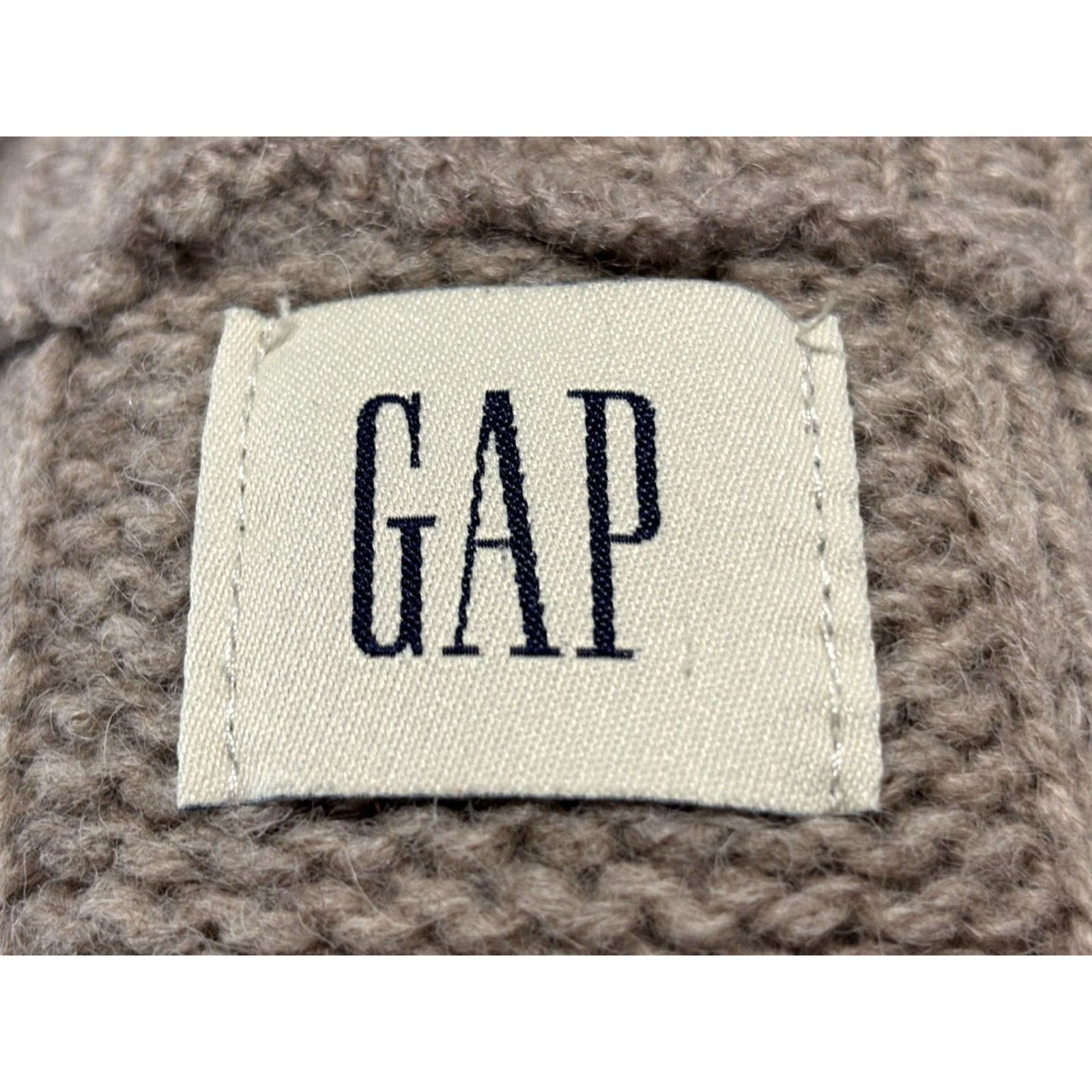 Gap VINTAGE Gap Fisherman Cableknit Wool Sweater Woman Size M Light Brown 1990s Casual Womens Size M / US 6-8 / IT 42-44 - 7 Thumbnail