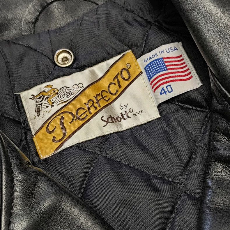 Schott Schott 118 lapel cable-stayed heavy cowhide biker jacket Size US L / EU 52-54 / 3 - 3 Thumbnail