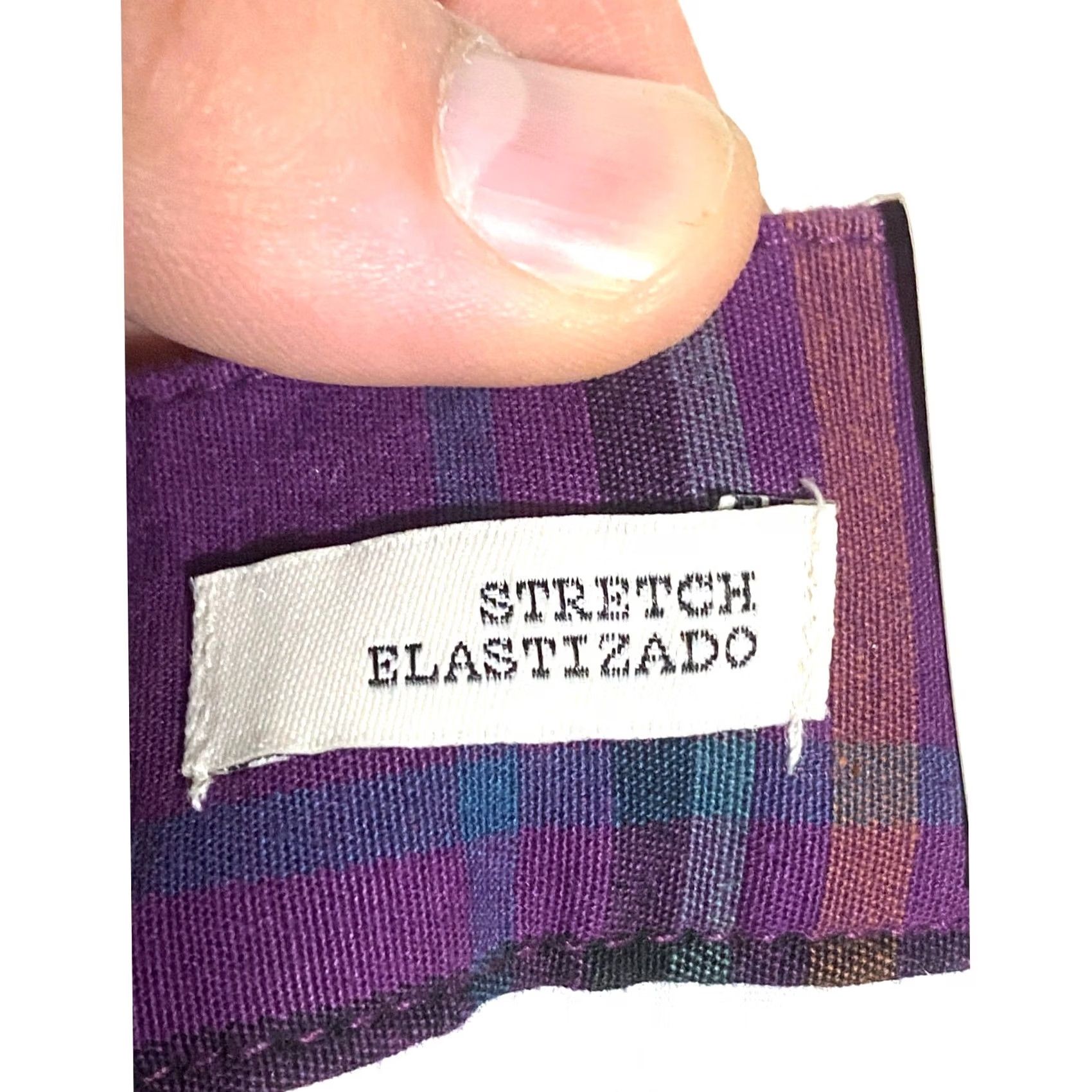 Vintage A New Day Purple Plaid Chino Shorts 6 Stretch Casual Summer Preppy NWT Womens Shorts Size 28" / US 6 / IT 42 - 6 Thumbnail