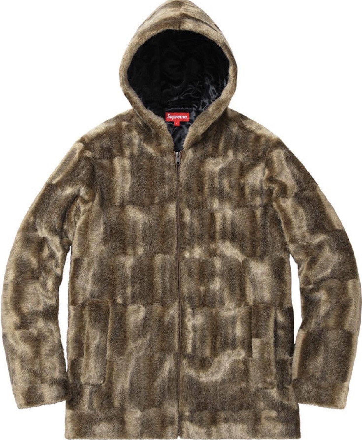 Supreme FW15 Faux Fur Hooded Zip Jacket Size US M / EU 48-50 / 2 - 1 Thumbnail