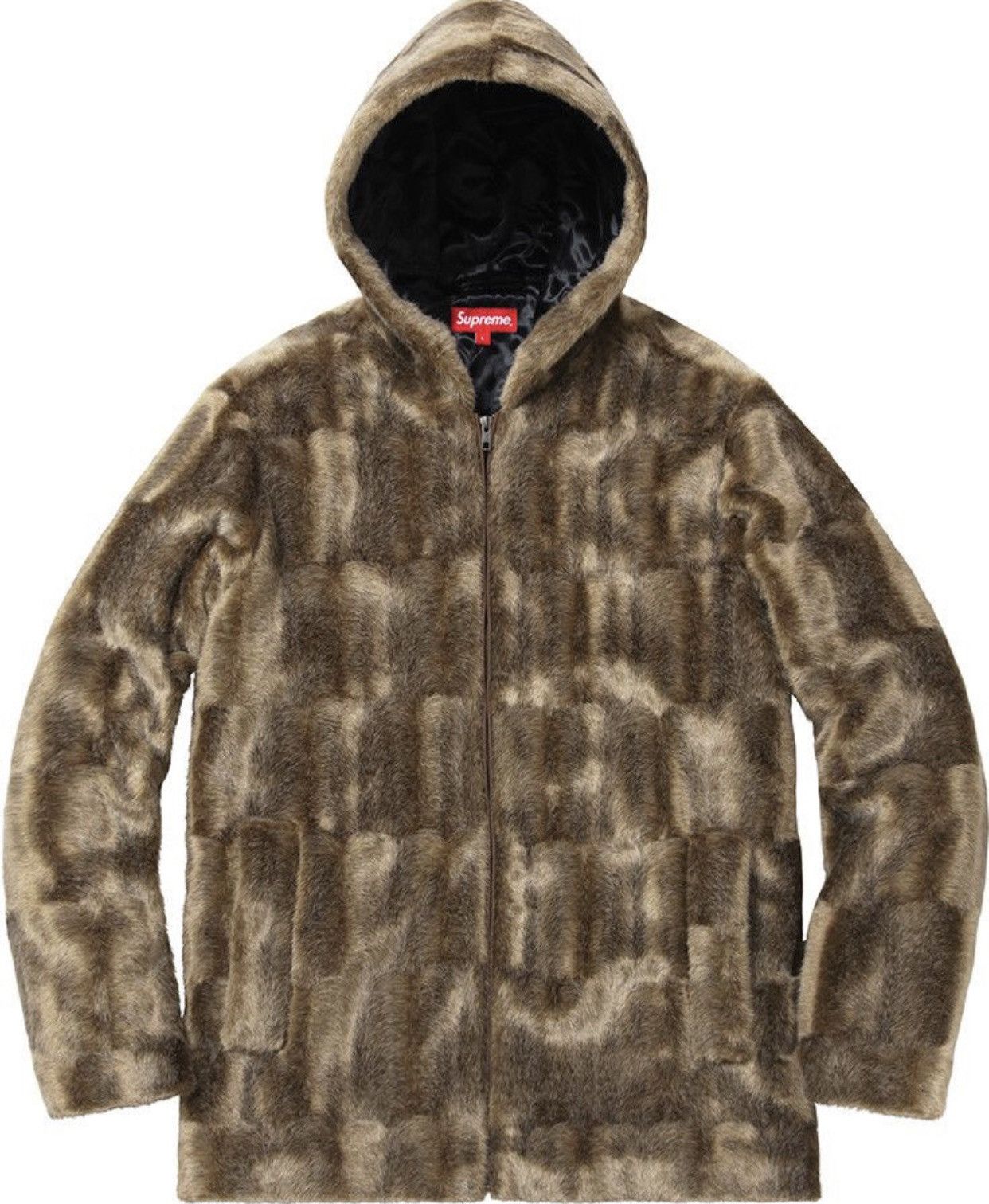 Supreme Faux Fur Hooded Zip Jacket | Grailed