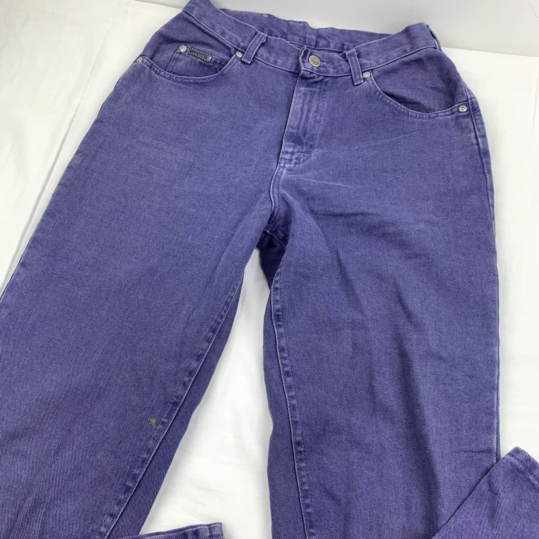 Lee VINTAGE Lee Jeans Womens 8 Medium Blue Straight Leg Pants 90s Faded USA Size 30" / US 8 / IT 44 - 2 Thumbnail
