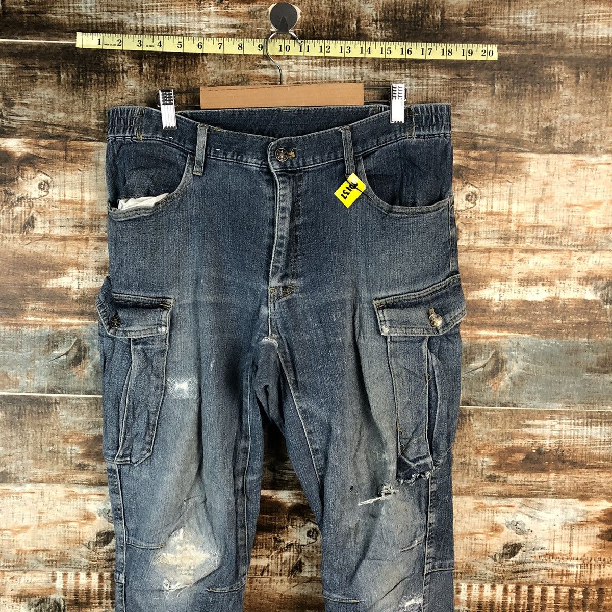 Japanese Brand Japanese Brand Blue Distressed Denim Pants #A2137 Size US 35 - 4 Thumbnail