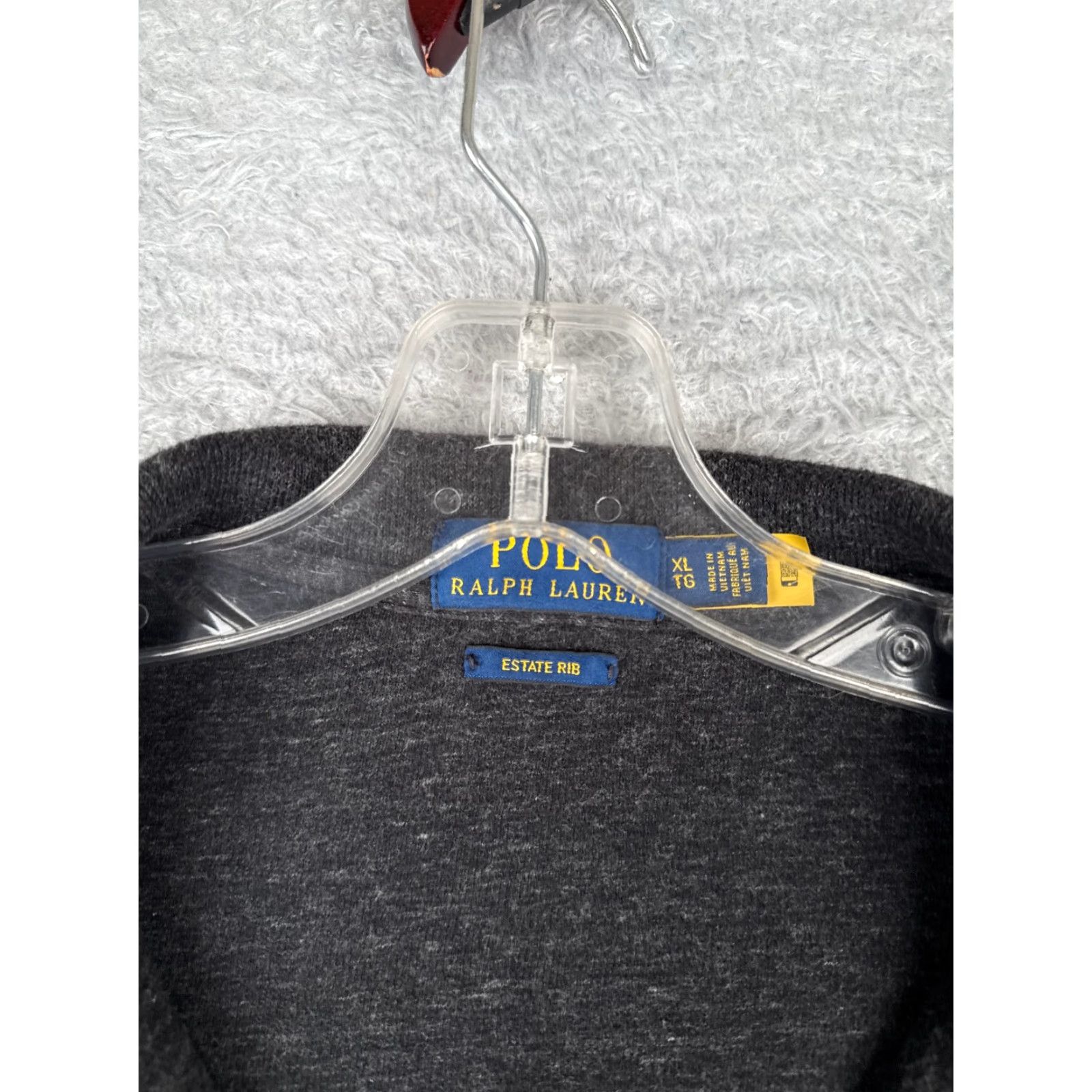 Polo Ralph Lauren Polo Ralph Lauren Sweater Men XL Gray Mock Neck 1/4 Zip Estate Rib Pullover Knit All Seasons Size US XL / EU 56 / 4 - 7 Thumbnail