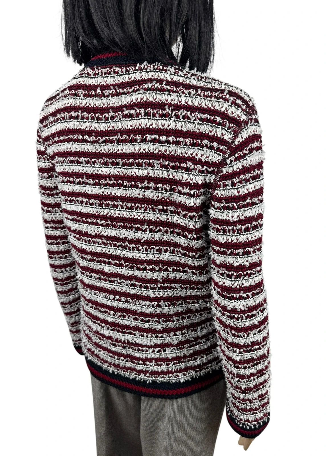 Other Marc Cain Knit Jacket Button Up Fringed Cotton size 2 Size S / US 4 / IT 40 - 7 Thumbnail