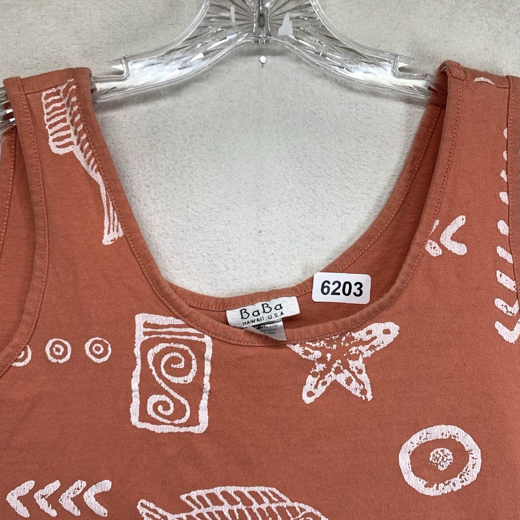 Vintage VINTAGE Baba Women's Tank Dress All Over Print Size Medium Boho Beach Festival Summer Cotton Size M / US 6-8 / IT 42-44 - 4 Thumbnail
