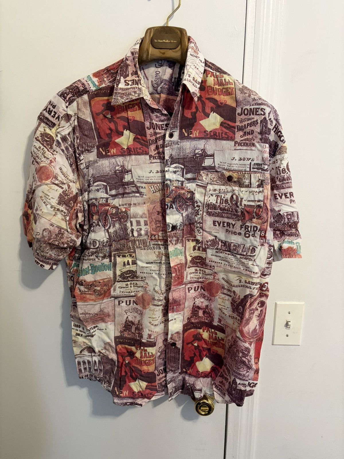 Vintage Vintage Japanese Red t shirt Size US L / EU 52-54 / 3 - 1 Thumbnail