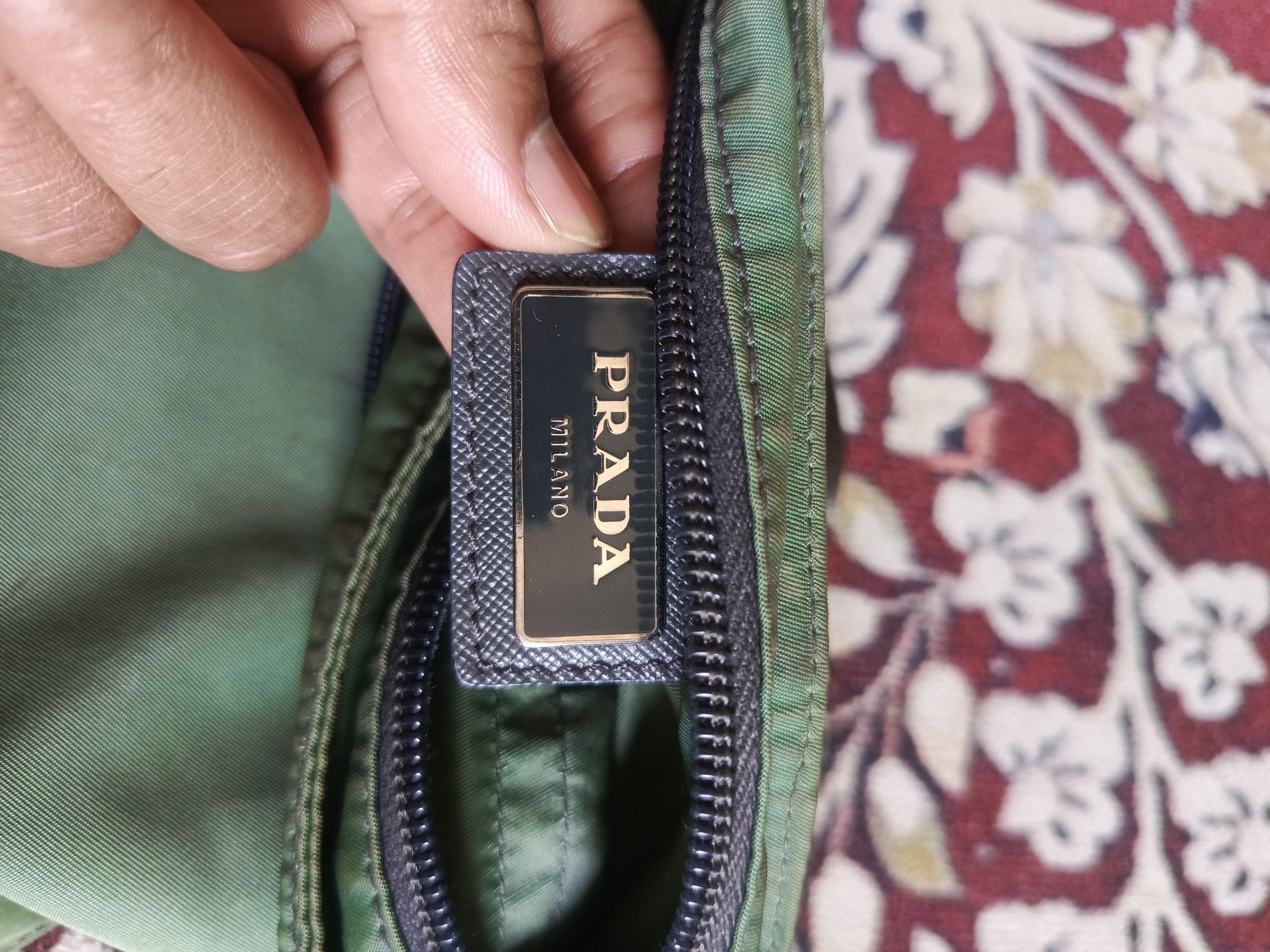 Prada Prada Green Nylon Crossbody Bag Size ONE SIZE - 13 Thumbnail