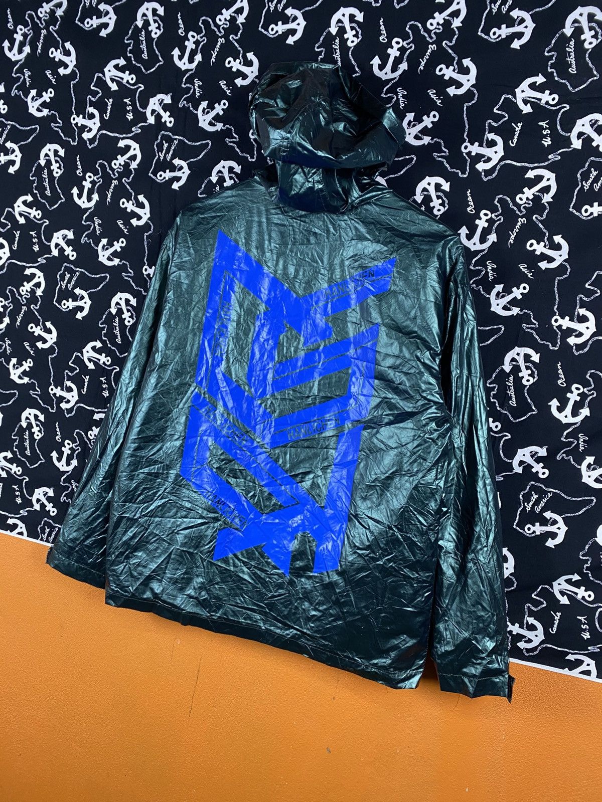 Japanese Brand Lucky Five Designer Metallic Hooded Jacket Lightweight ZipUp Size US M / EU 48-50 / 2 - 10 Thumbnail
