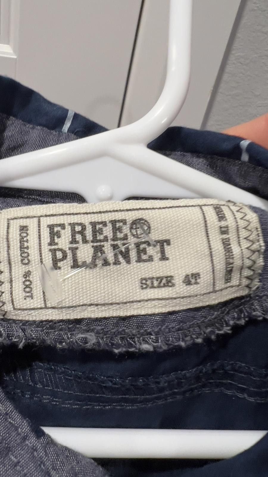 Free Planet Free Planet Navy Striped Short Sleeve Shirt Size US XXS / EU 40 - 3 Thumbnail