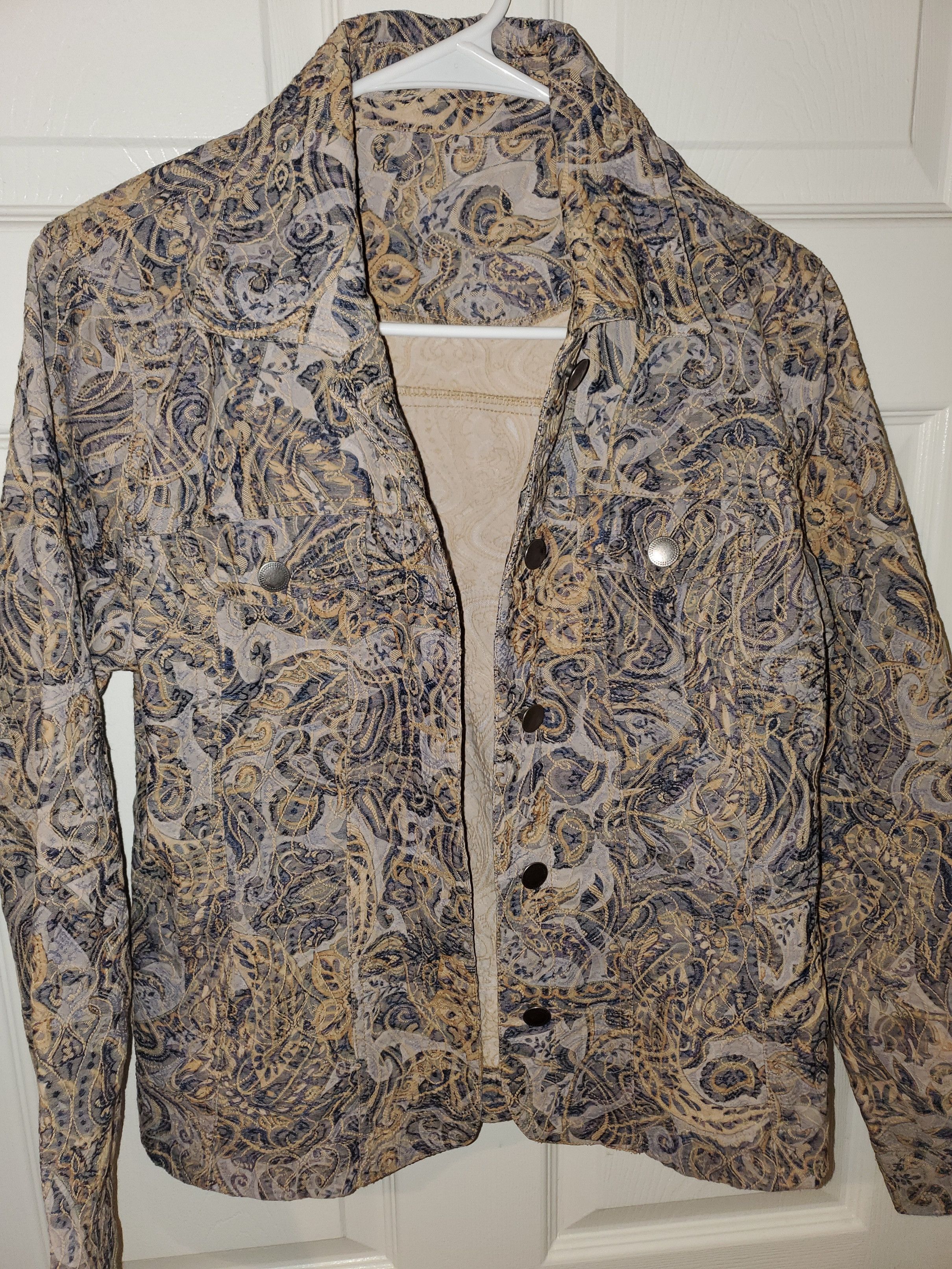Vintage Vintage Embroidered Lightweight Jacket *see description* Size S / US 4 / IT 40 - 9 Thumbnail
