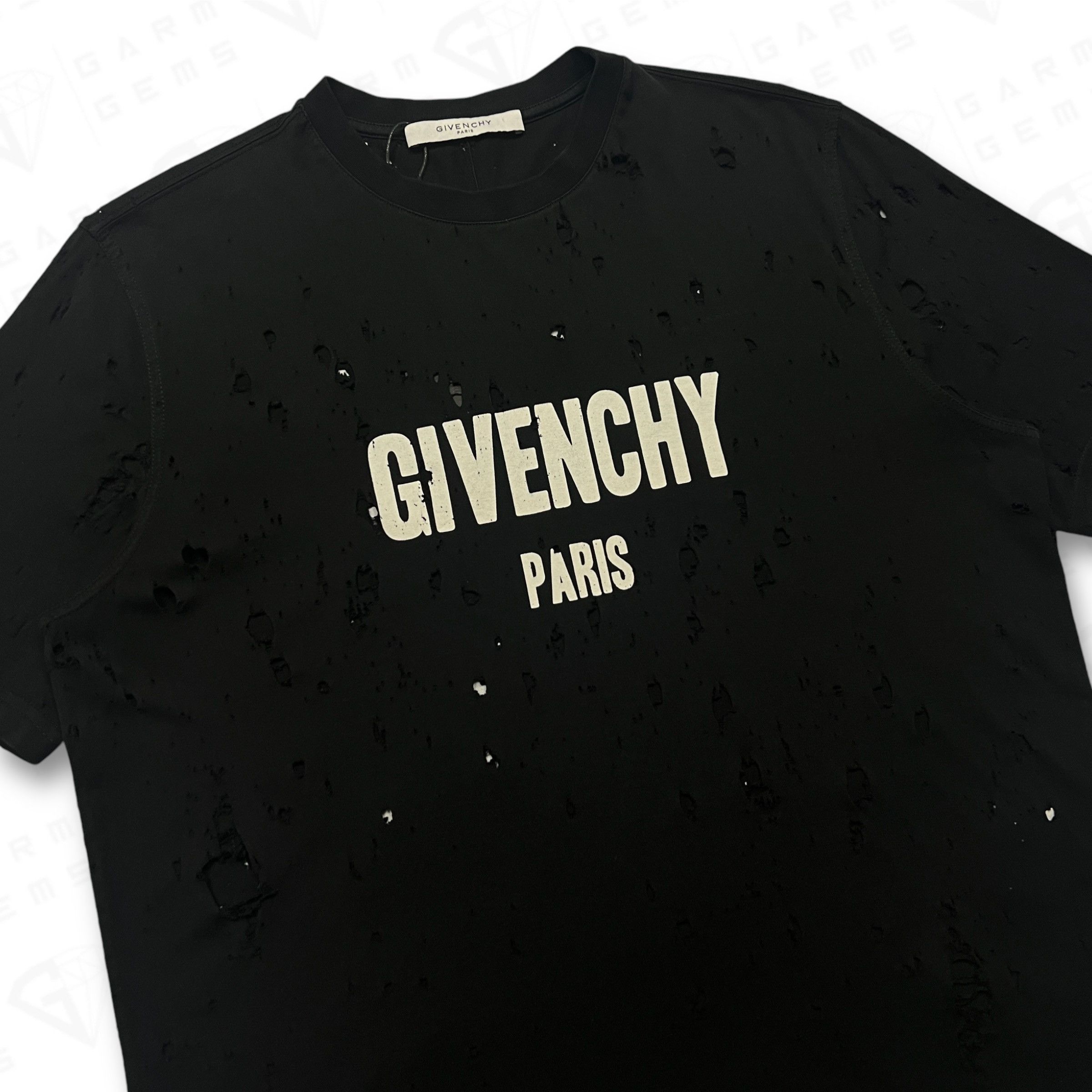 Givenchy Givenchy Distressed Logo T-Shirt Size US XS / EU 42 / 0 - 3 Thumbnail