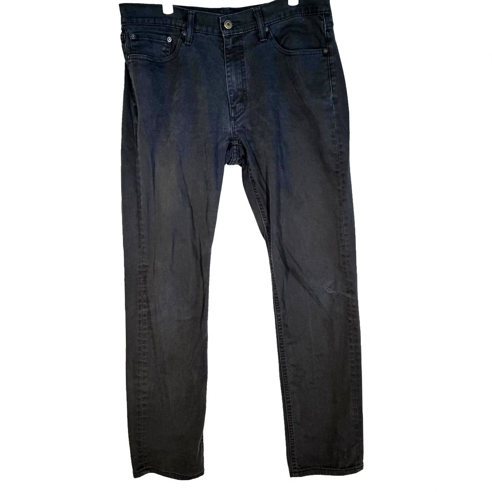 Levi's Levi's 541 Jeans Men's 32 X 34 Black Denim Mid-Rise 5-Pockets Straight Leg 32 Waist Dark Wash Denim Straight Mens Jeans Size US 32 / EU 48 - 2 Thumbnail