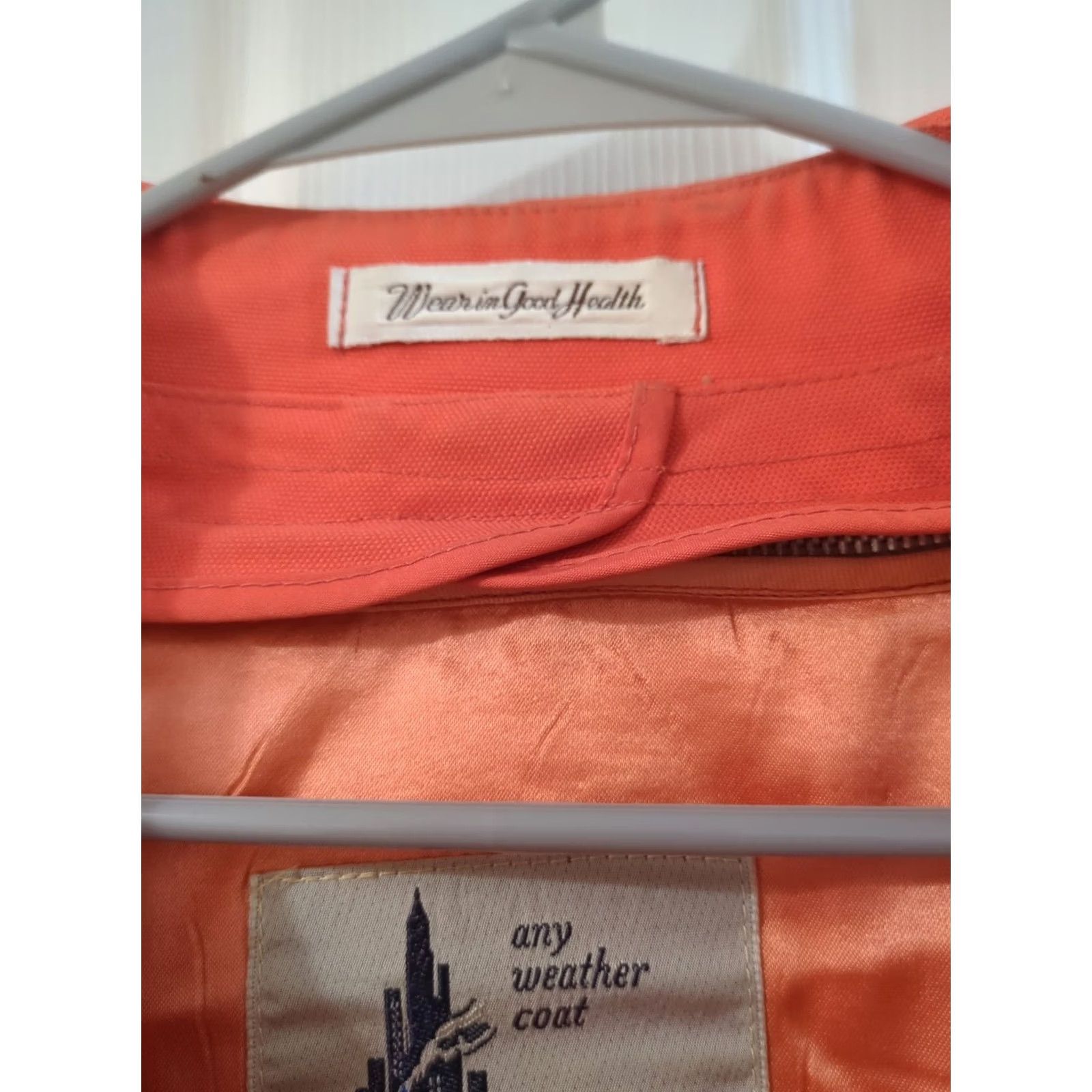 Vintage VINTAGE Misty Harbor Women's Orange Wool Blend Jacket Coat Removable Liner Size 16 Size XXL / US 16-18 / IT 52-54 - 6 Thumbnail