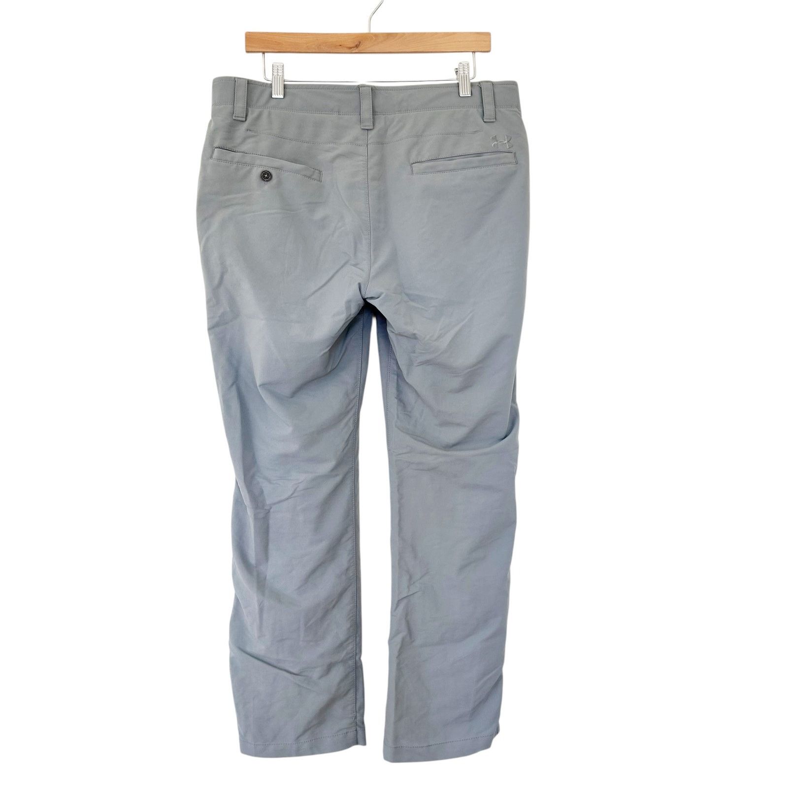 Under Armour Under Armour Gray Flat Front Chino Golf Pants Sz 36x30 Size US 36 / EU 52 - 6 Thumbnail