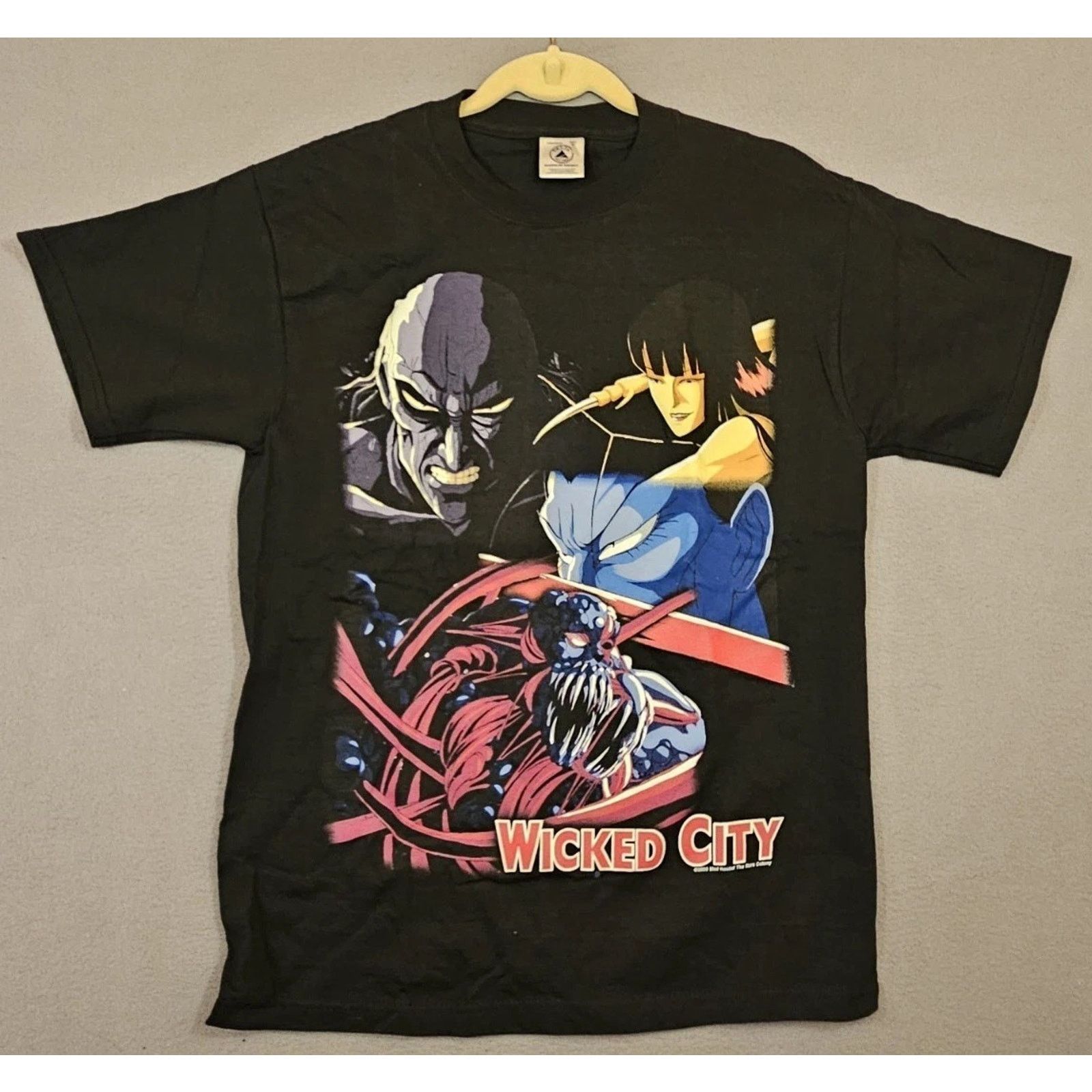 Delta Wicked City Anime Vintage 2000 Black Med Graphic T-Shirt Tee Size US M / EU 48-50 / 2 - 2 Thumbnail