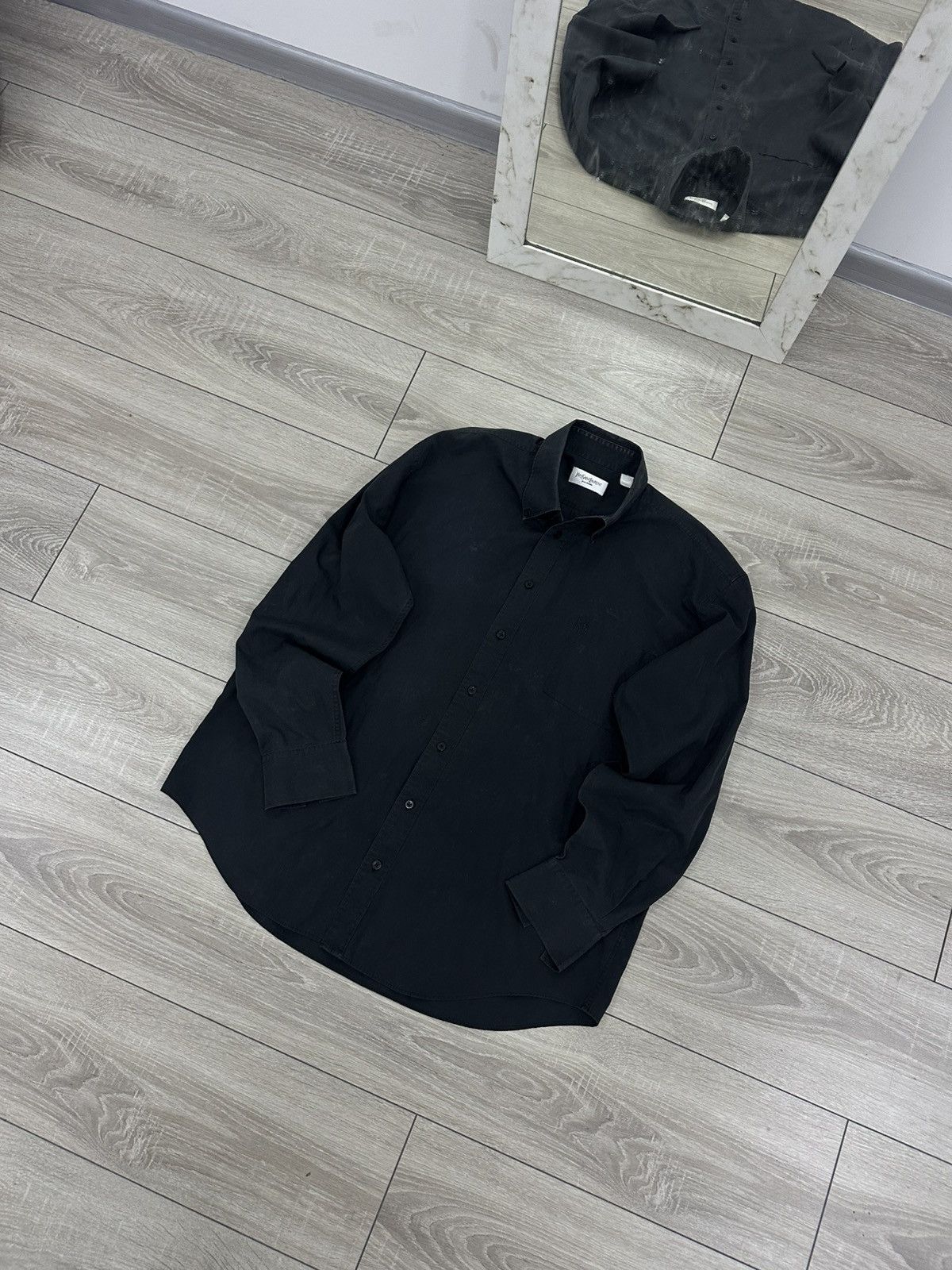 Yves Saint Laurent Yves Saint Laurent YSL Black Shirt Luxury Style Size US M / EU 48-50 / 2 - 5 Thumbnail
